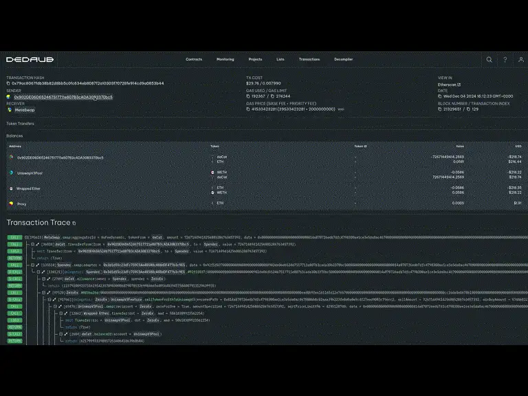 Annotate and Share Transaction Traces | blockchain transaction monitoring