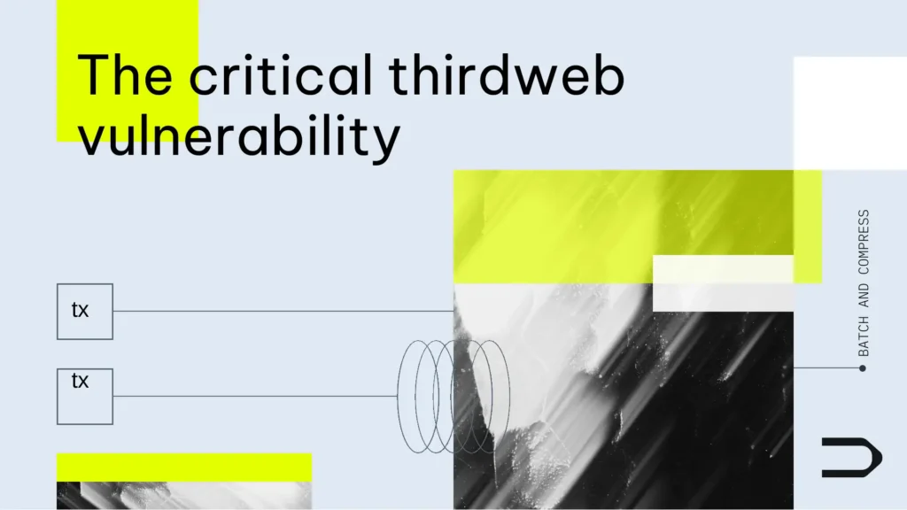 The Critical Thirdweb Vulnerability