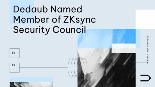 Dedaub Named Member of ZKsync Security Council