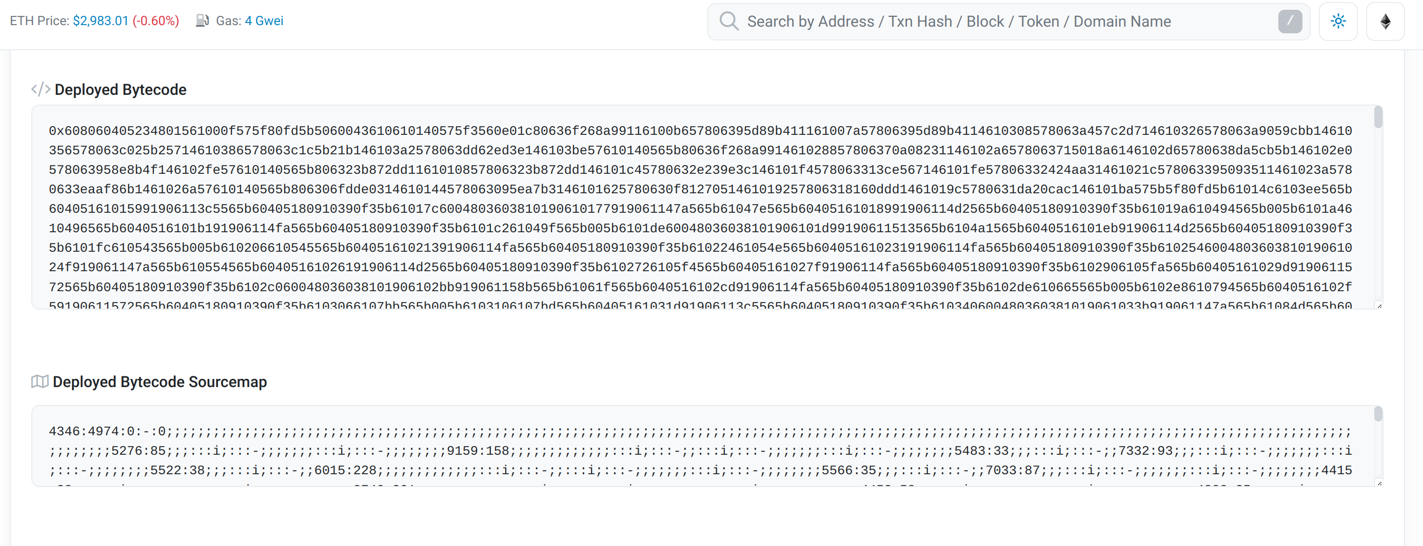 Etherscan Bytecode