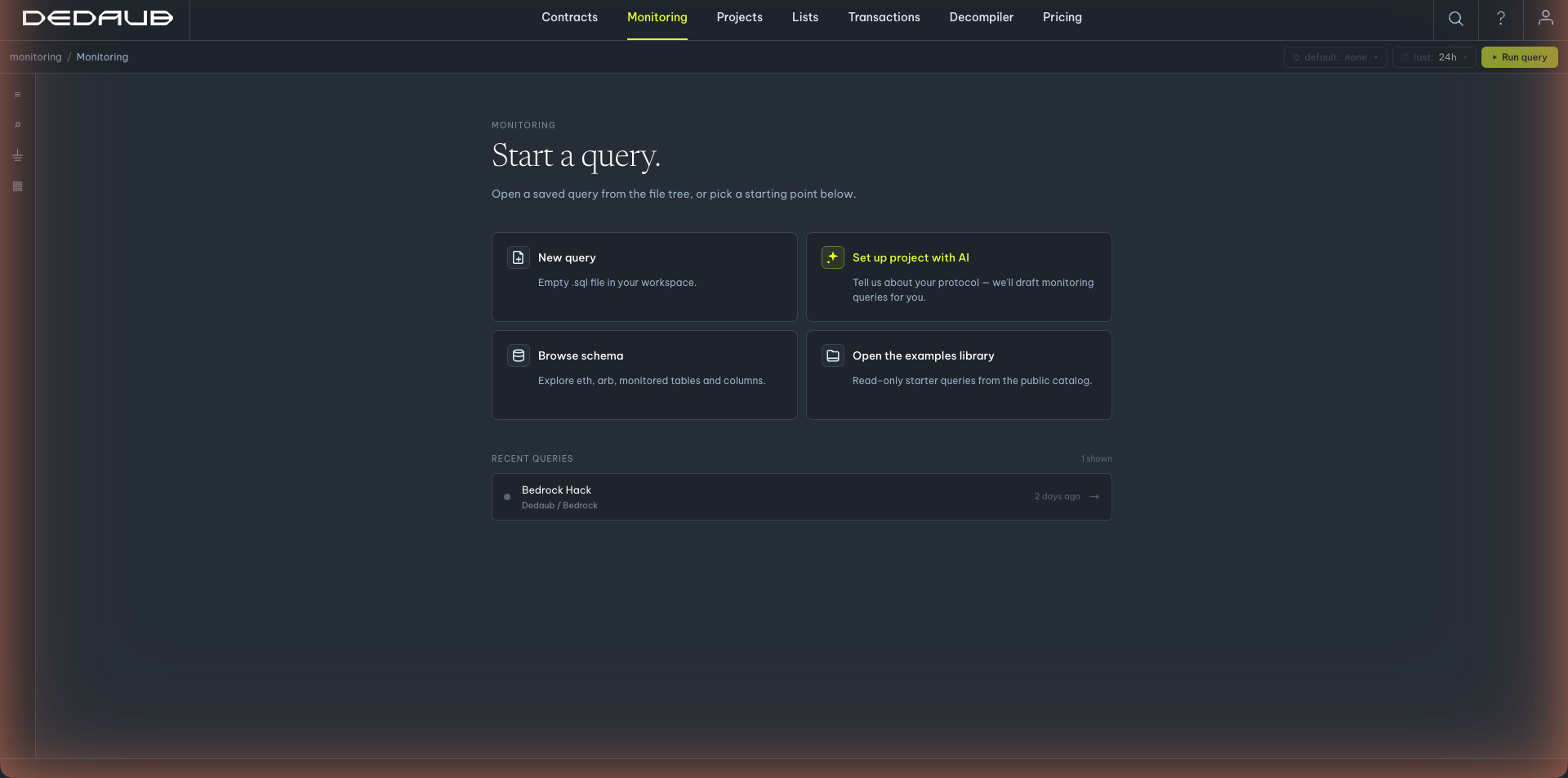 Monitoring workspace